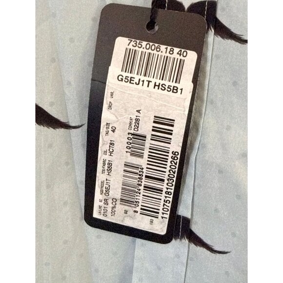 DOLCE & GABBANA Dress Shirt Light Blue Cotton MARTINI Formal 40/US15.25/M - Picture 5 of 5